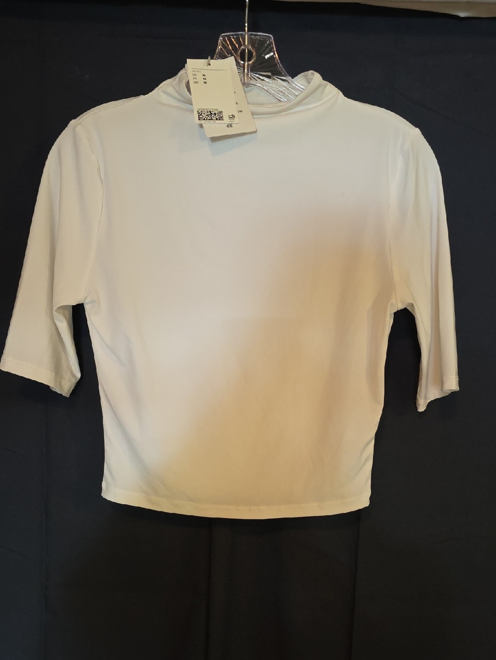 H&M White  Short Sleeve Crewneck Tee